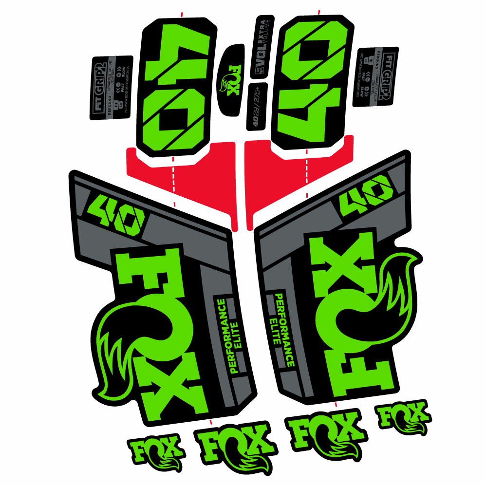 Decal FOX 40 Performance Elite 2022, Fork 29, bike sticker vinyl