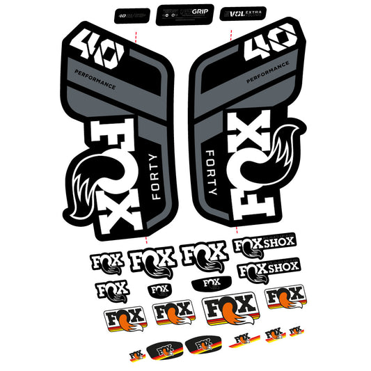 Aufkleber Fox 40 Performance 2021, Gabel 29, Fahrradaufkleber Vinyl