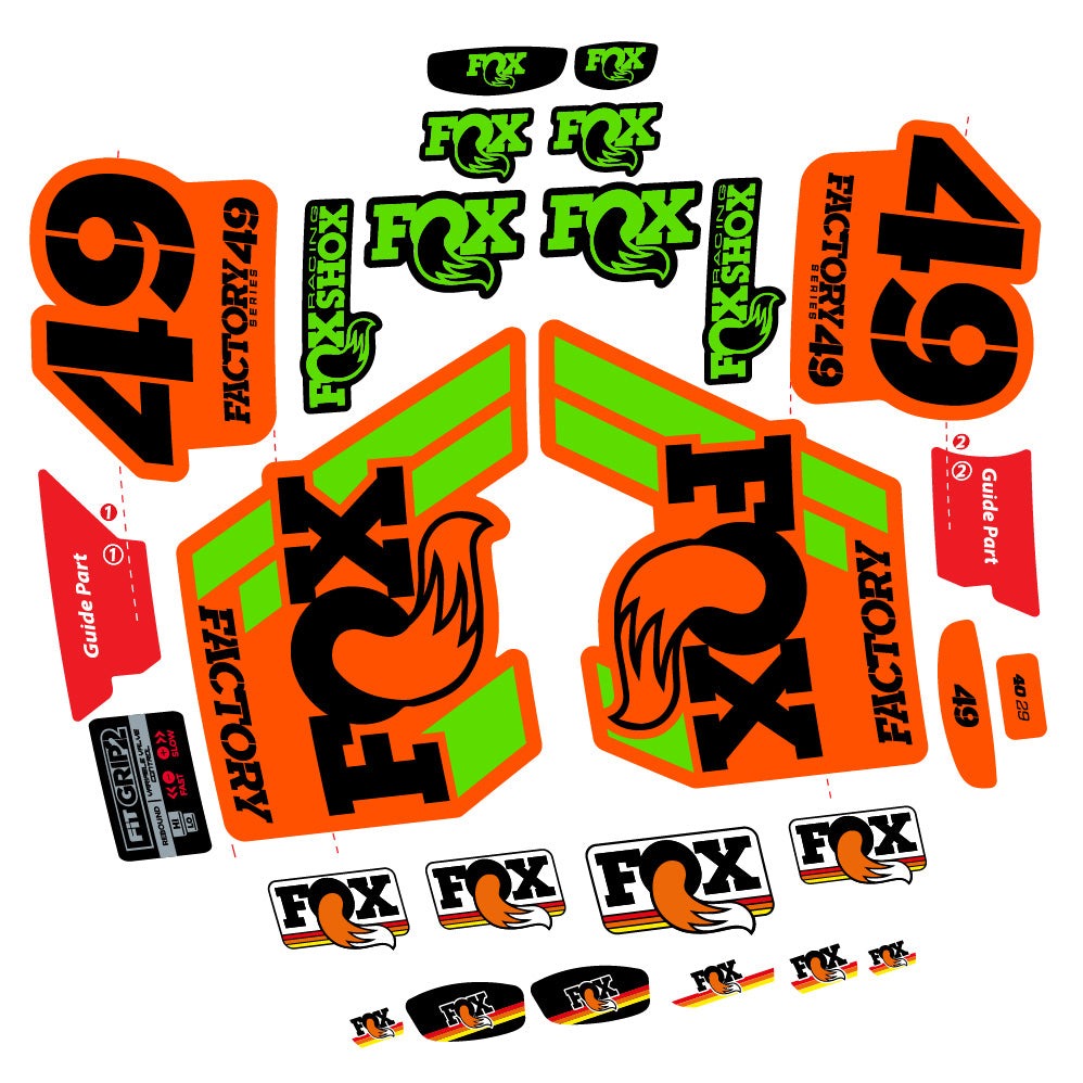 Decal fox 49 factory 2019, Fork 29, bike sticker vinyl