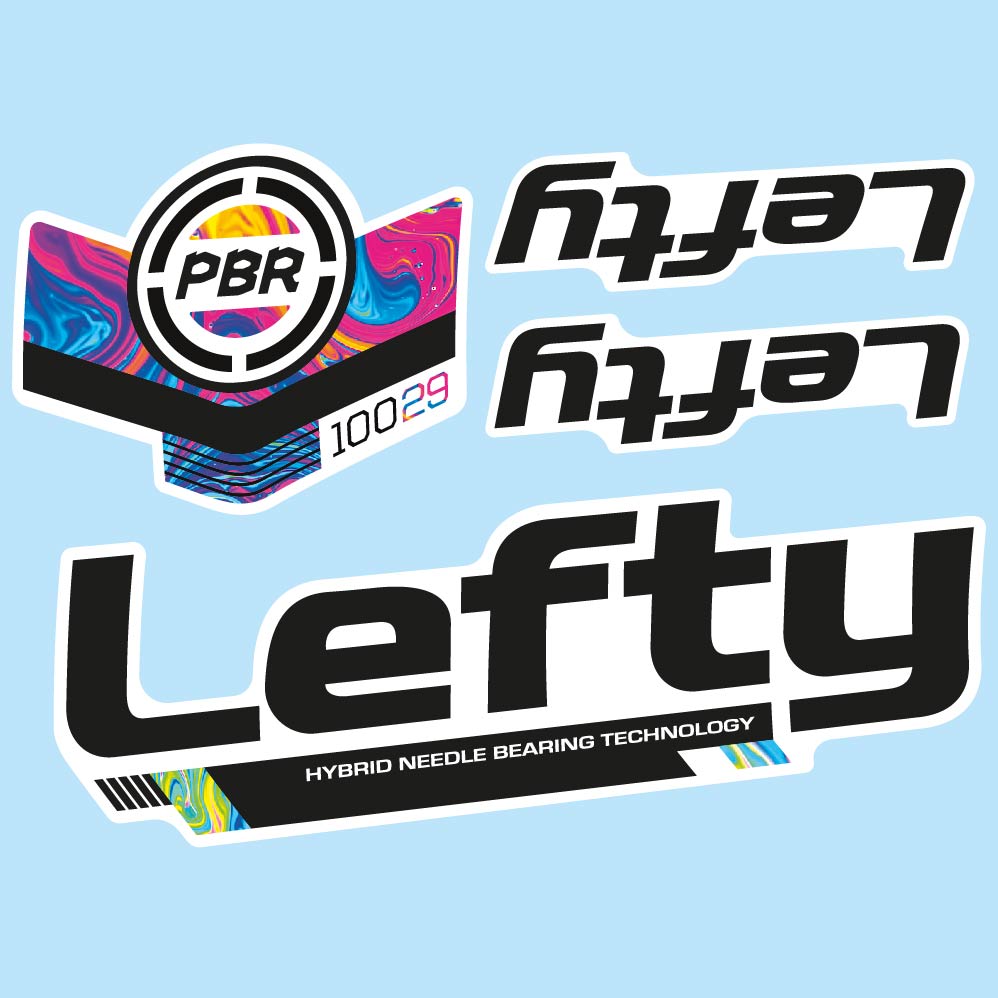Aufkleber Cannondale Lefty PBR 100 29 2016, Gabel, Fahrradaufkleber Vinyl