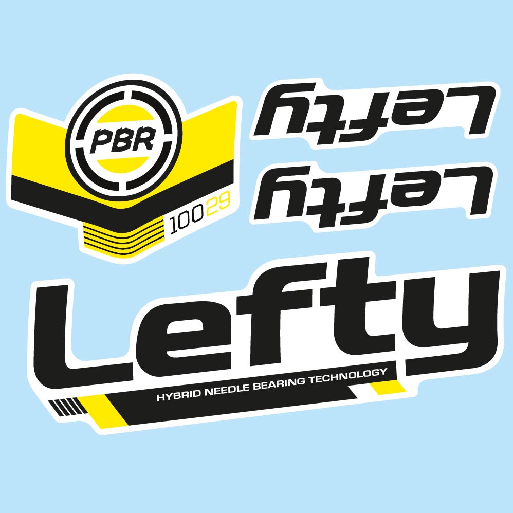 Aufkleber Cannondale Lefty PBR 100 29 2016, Gabel, Fahrradaufkleber Vinyl