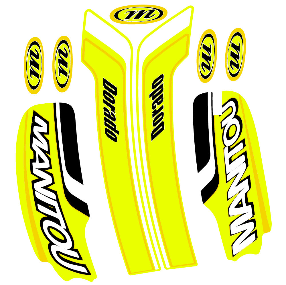 Aufkleber Manitou Dorado Pro Expert Comp 2022, Gabel 29, Fahrradaufkleber Vinyl