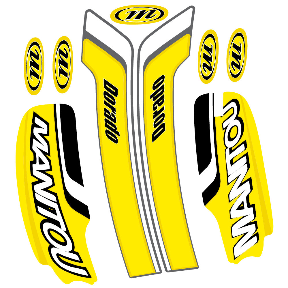 Aufkleber Manitou Dorado Pro Expert Comp 2022, Gabel 29, Fahrradaufkleber Vinyl