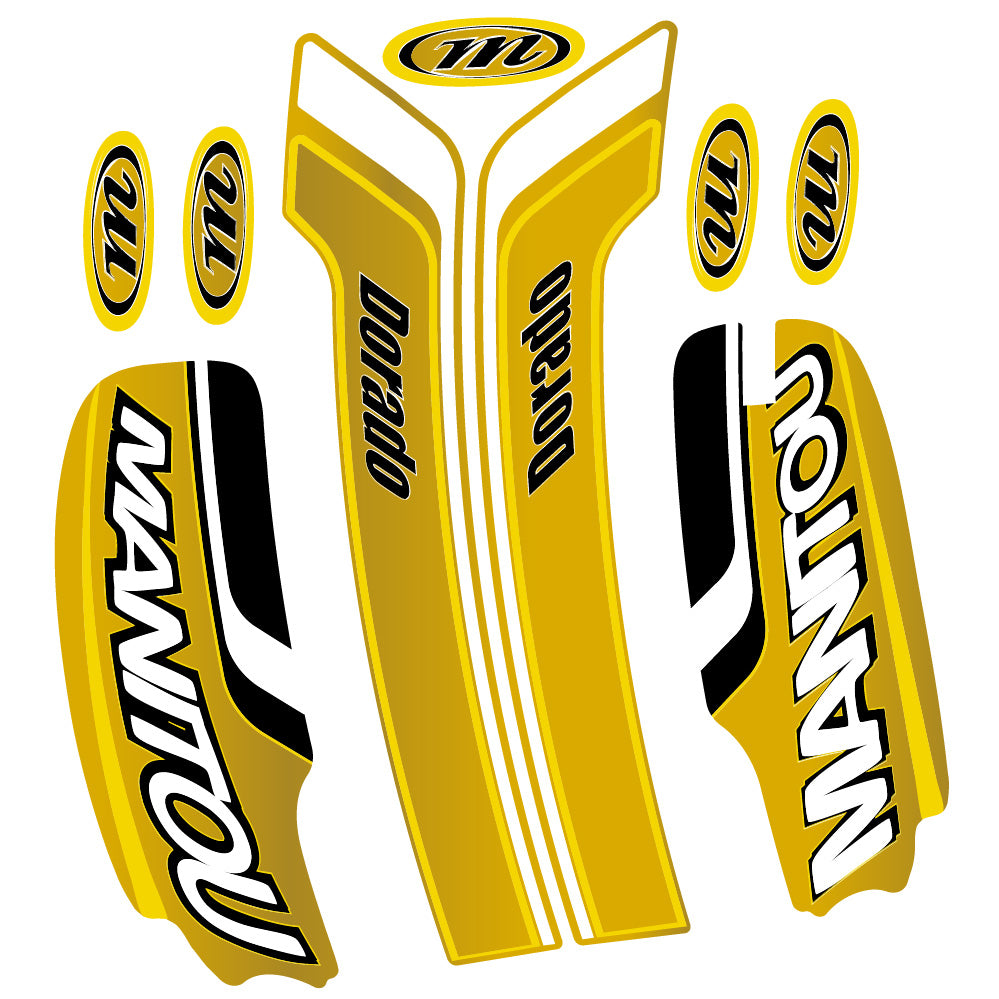 Aufkleber Manitou Dorado Pro Expert Comp 2022, Gabel 29, Fahrradaufkleber Vinyl