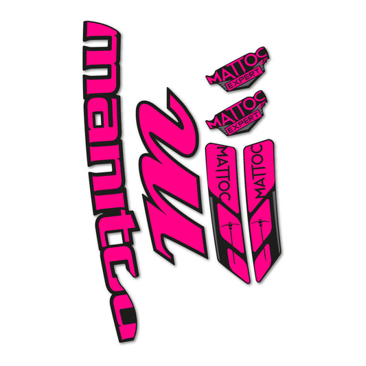 Fuchsia decal for Manitou Mattoc Expert White 2016-2017 fork – bike sticker vinyl