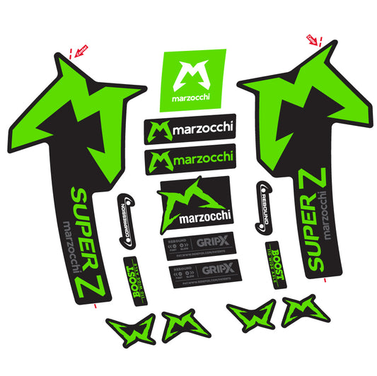 Apple Green decal for Marzocchi Super Z fork 29" – bike sticker vinyl