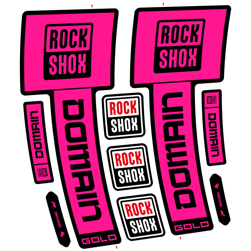 Decal RockShox Domain Gold 2025 Ver. 1, Fork 29, bike sticker vinyl