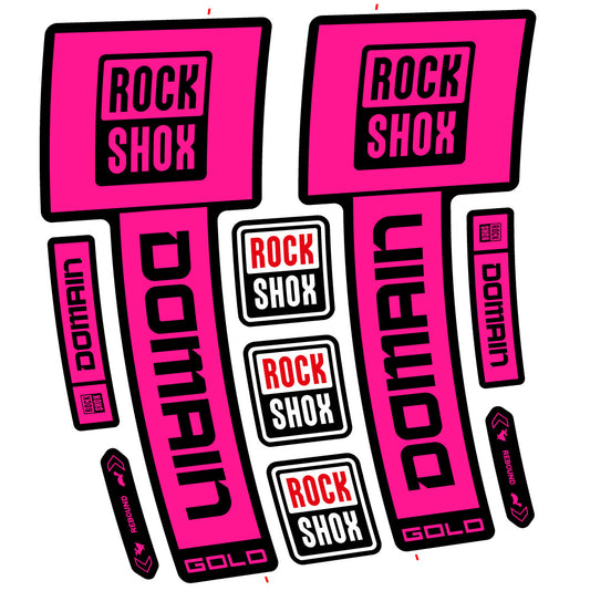 Decal RockShox Domain Gold 2025 Ver. 2, Fork 29, bike sticker vinyl