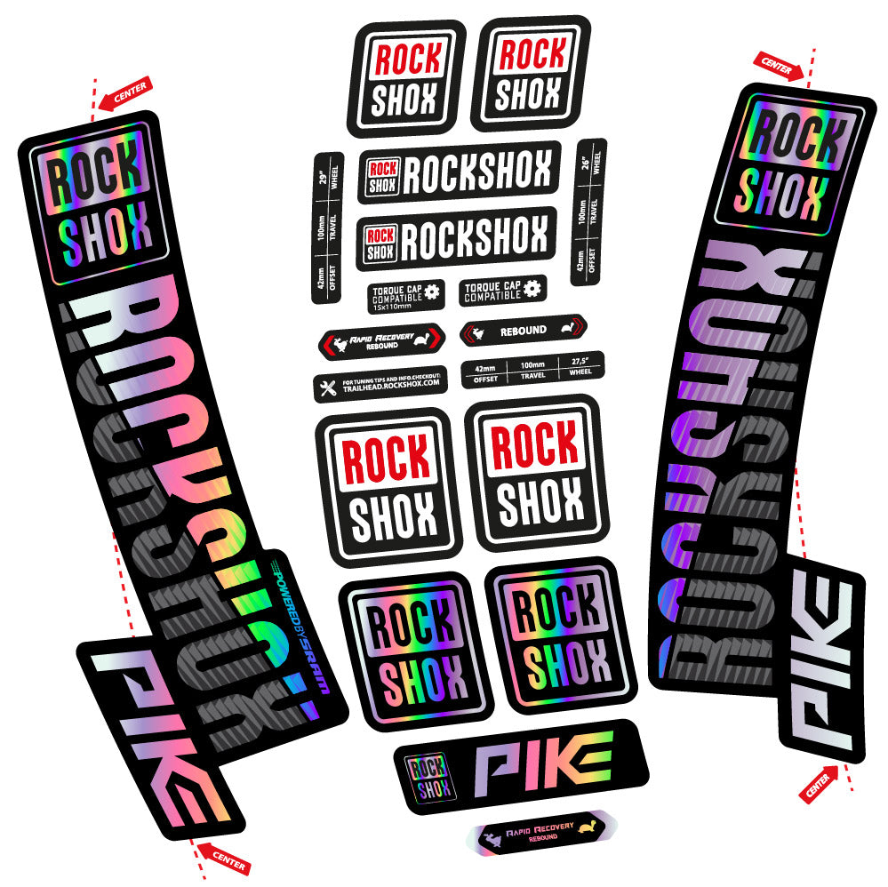 Decal Rock Shox Pike 2018, Fork 29, bike sticker vinyl