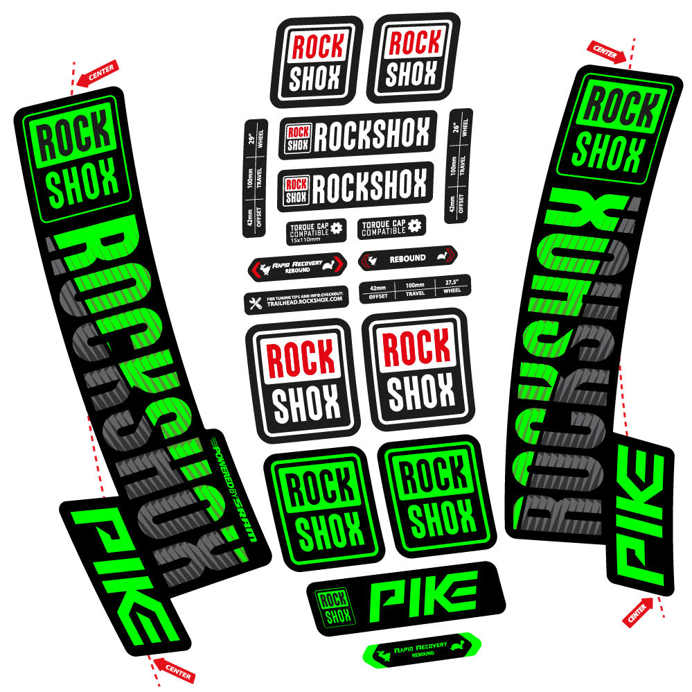 Decal Rock Shox Pike 2018, Fork 29, bike sticker vinyl