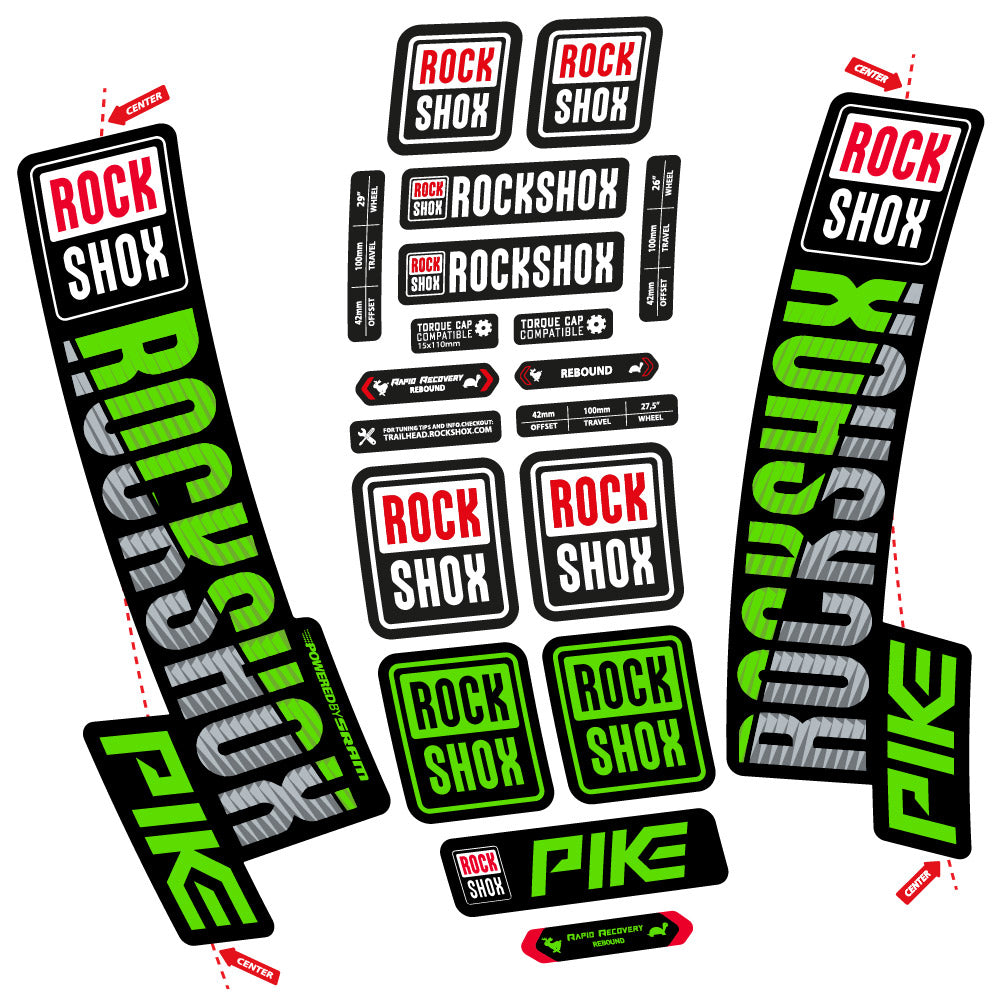 Decal Rock Shox Pike 2018, Fork 29, bike sticker vinyl