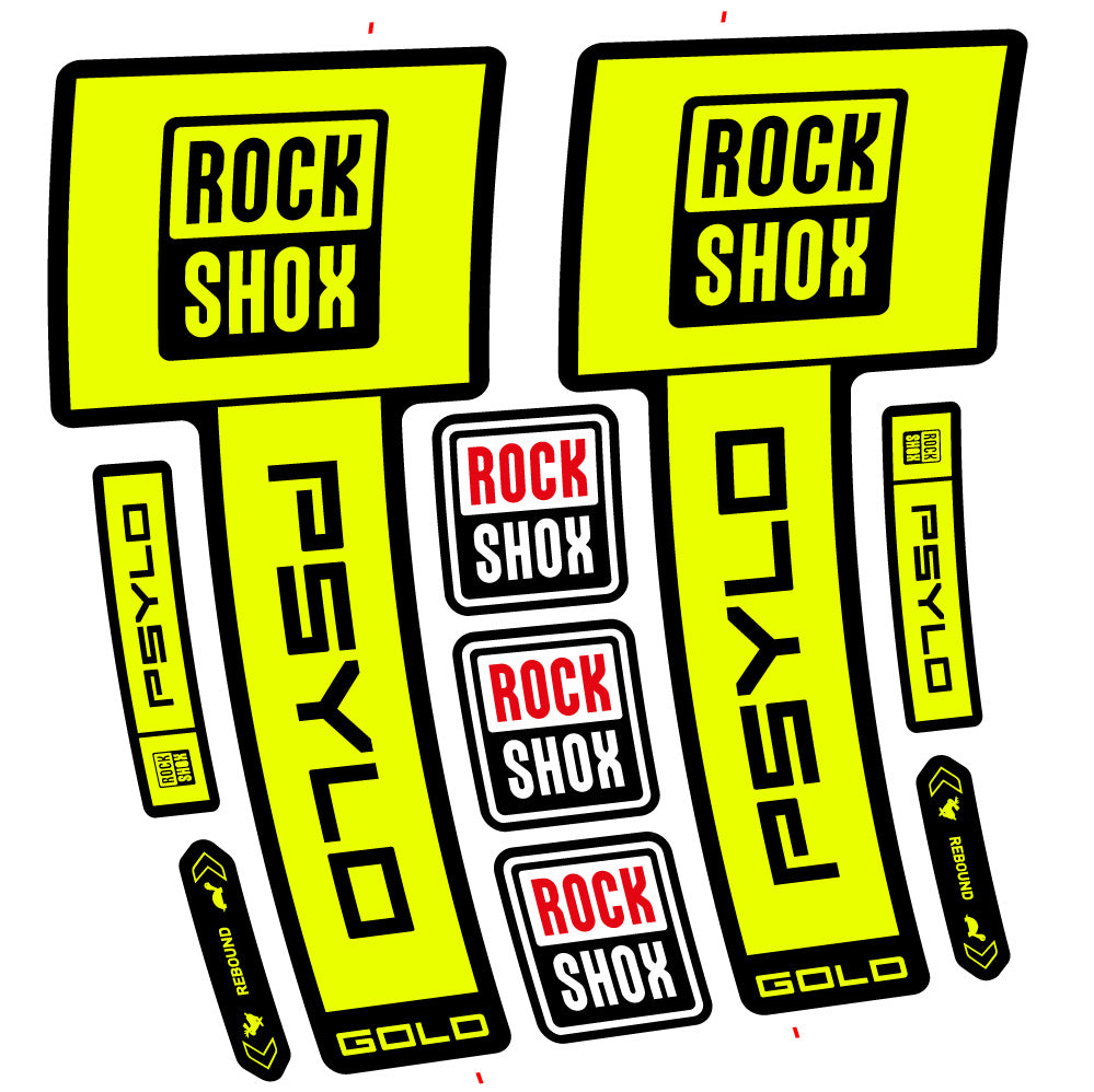 Decal RockShox Psylo Gold 2025, Fork 29, bike sticker vinyl