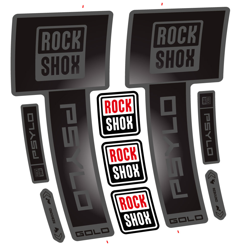 Decal RockShox Psylo Gold 2025, Fork 29, bike sticker vinyl