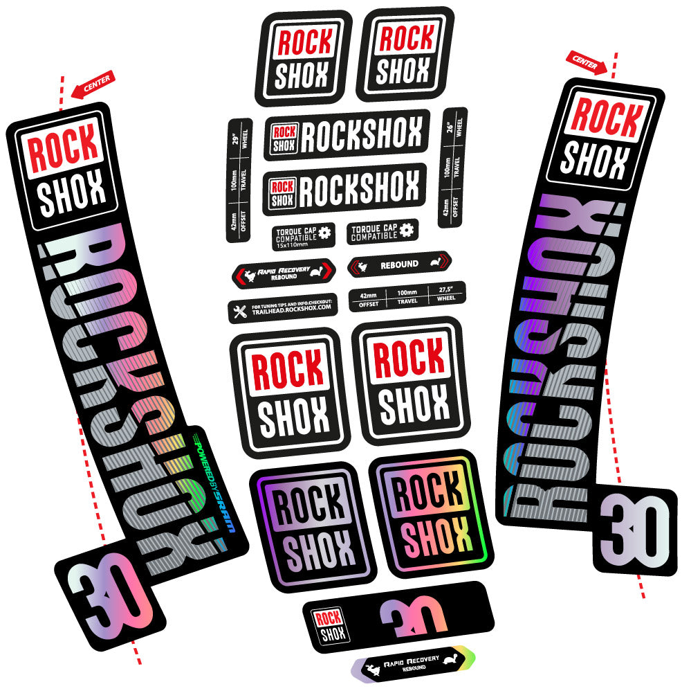 Decal Rock Shox TK30 2018, Fork 29, bike sticker vinyl