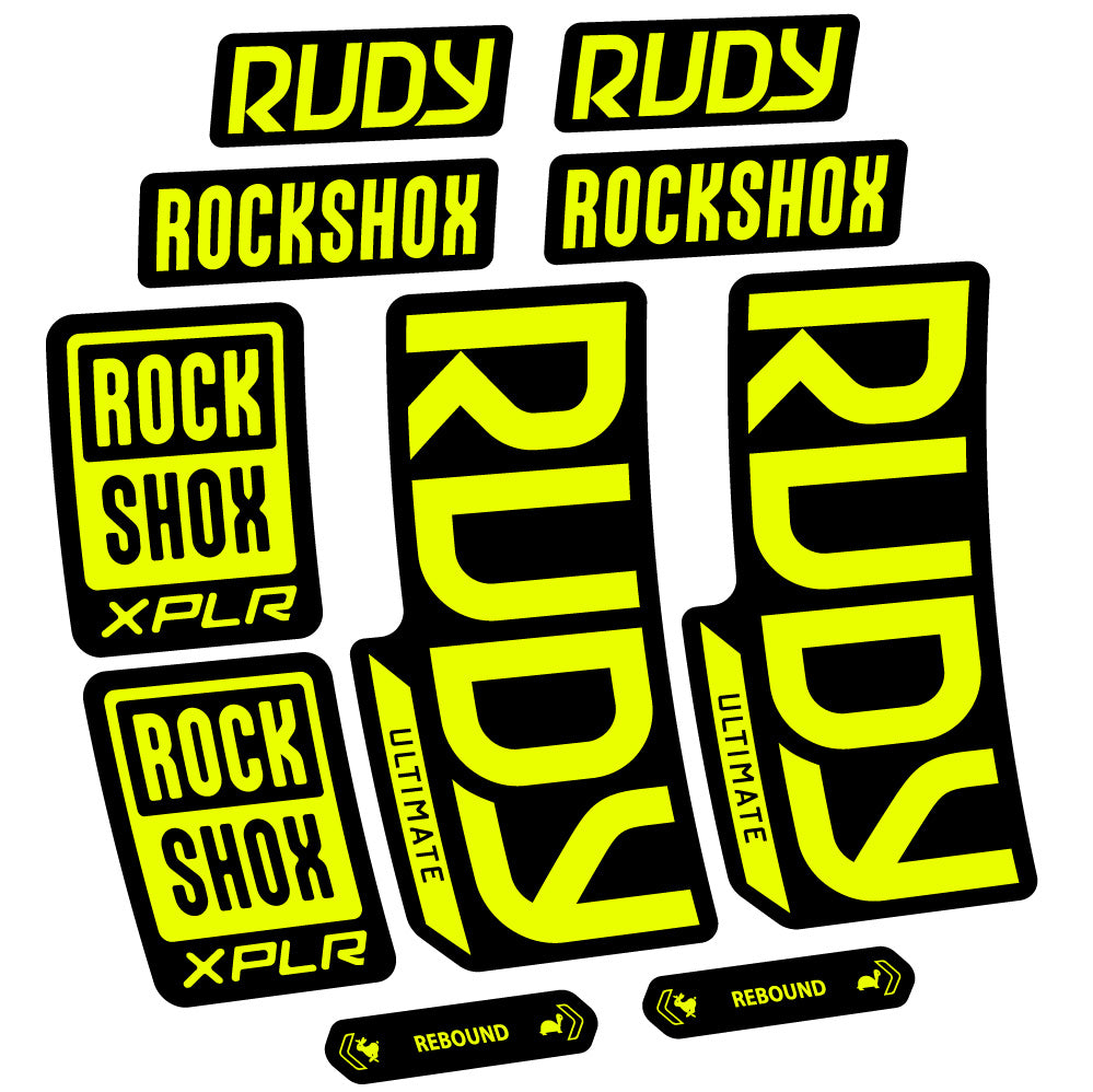 Decal RockShox Rudy Ultimate, Fork 29, bike sticker vinyl