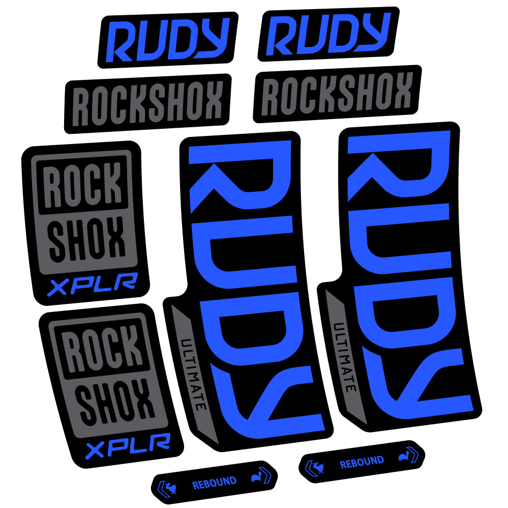 Decal RockShox Rudy Ultimate, Fork 29, bike sticker vinyl