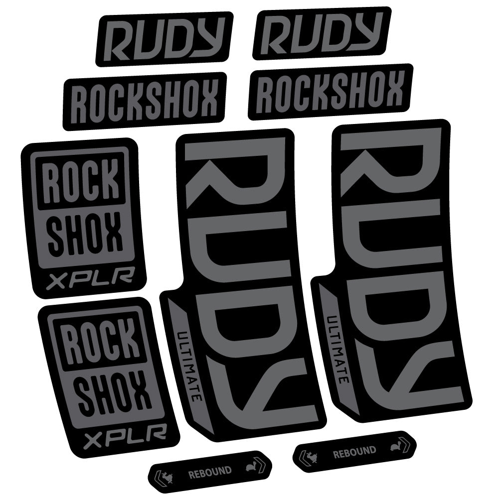 Decal RockShox Rudy Ultimate, Fork 29, bike sticker vinyl
