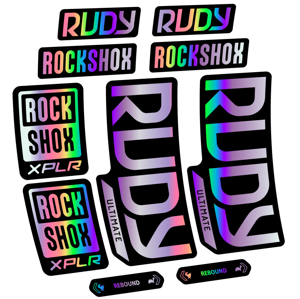 Decal RockShox Rudy Ultimate, Fork 29, bike sticker vinyl