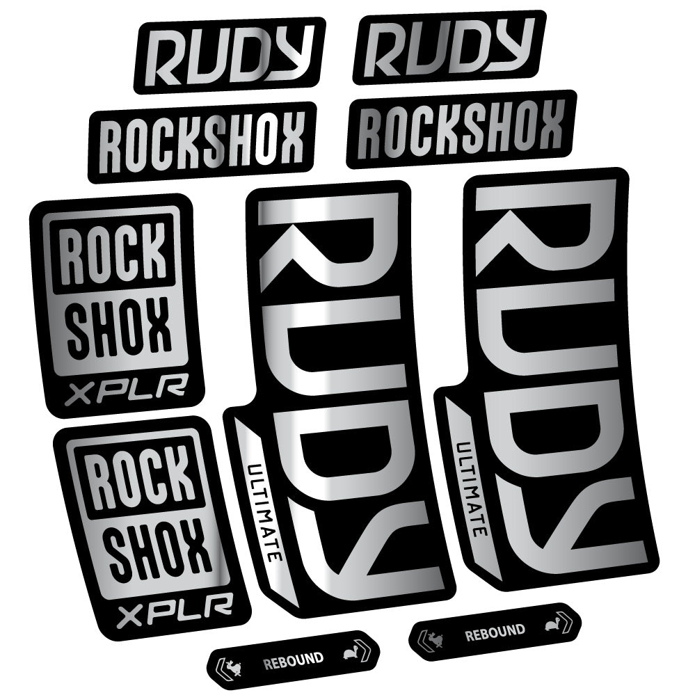Decal RockShox Rudy Ultimate, Fork 29, bike sticker vinyl