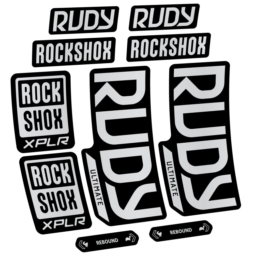 Decal RockShox Rudy Ultimate, Fork 29, bike sticker vinyl