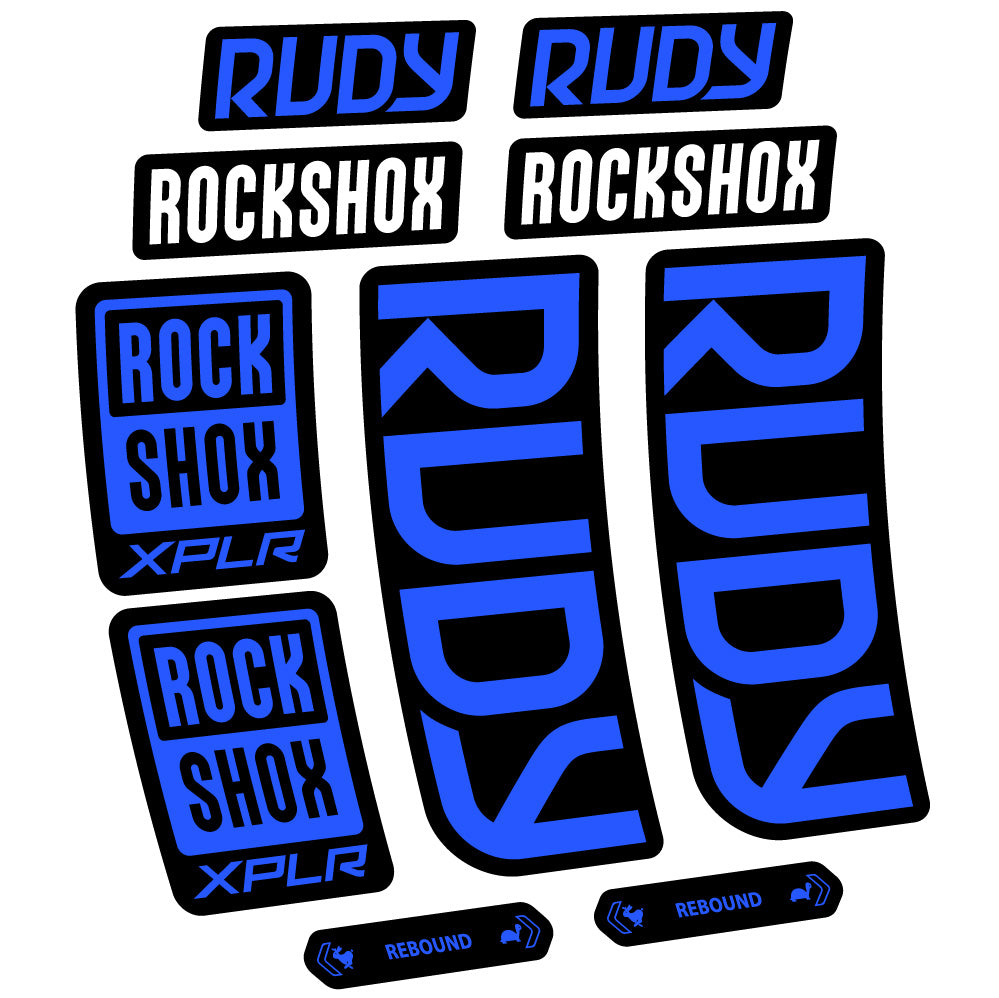 Decal RockShox Rudy 2023-2024, Fork 29, bike sticker vinyl