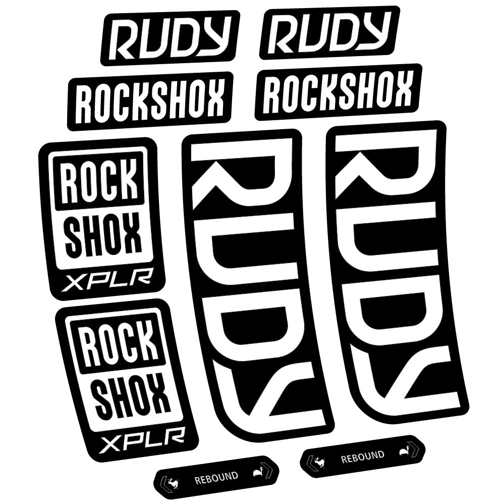 Decal RockShox Rudy 2023-2024, Fork 29, bike sticker vinyl