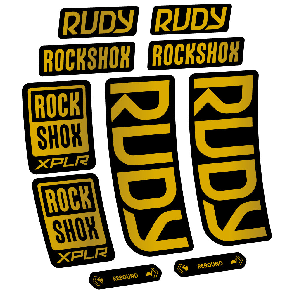 Decal RockShox Rudy 2023-2024, Fork 29, bike sticker vinyl