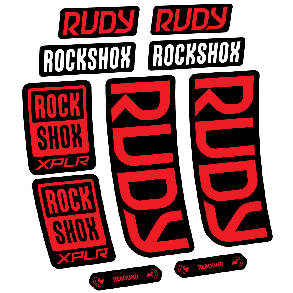 Decal RockShox Rudy 2023-2024, Fork 29, bike sticker vinyl