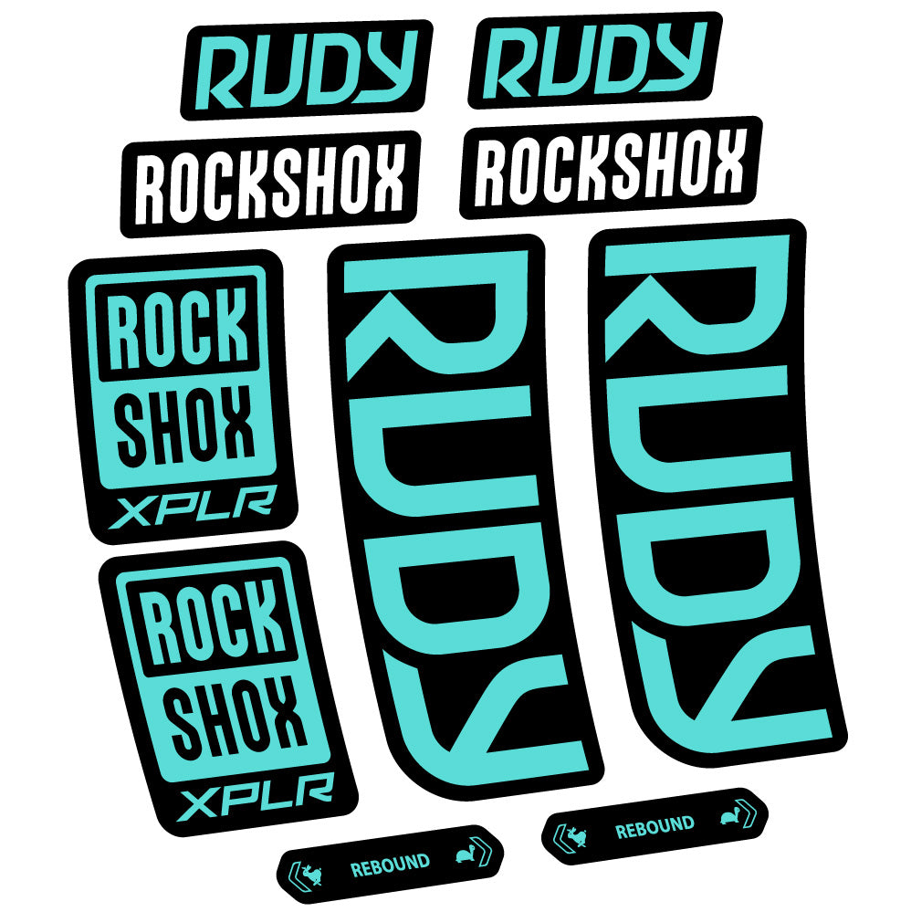 Decal RockShox Rudy 2023-2024, Fork 29, bike sticker vinyl