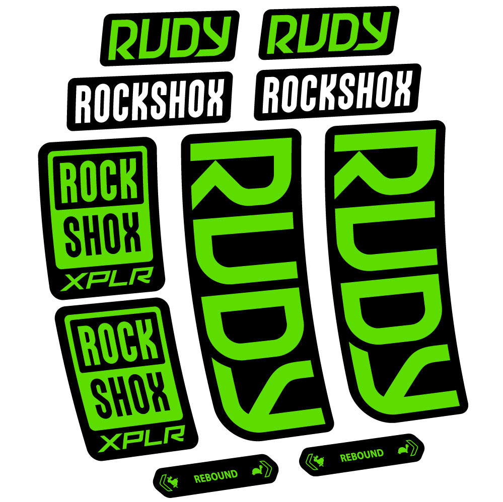 Decal RockShox Rudy 2023-2024, Fork 29, bike sticker vinyl