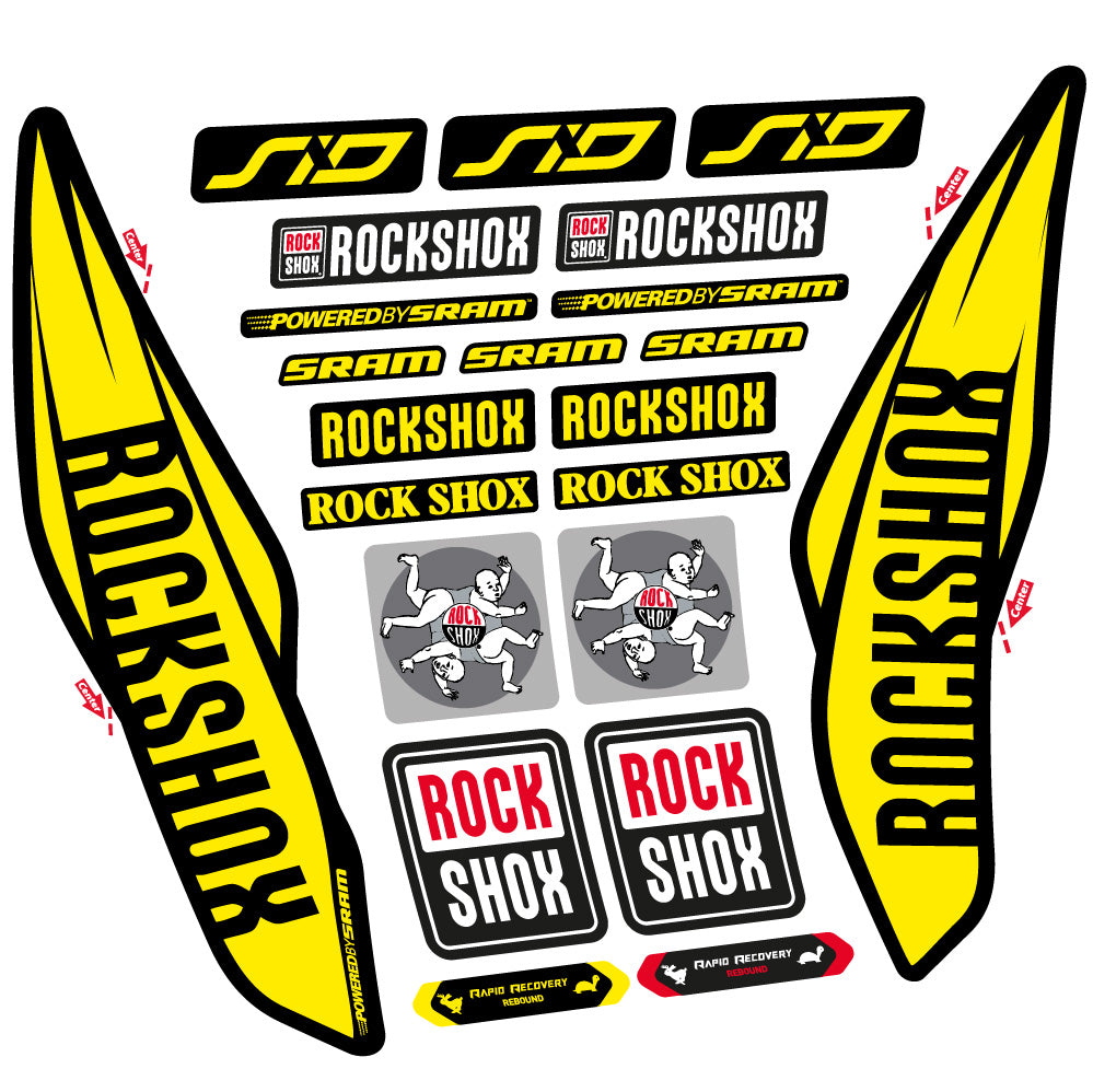 Decal Rock Shox Sid 2017, Fork 29, bike sticker vinyl