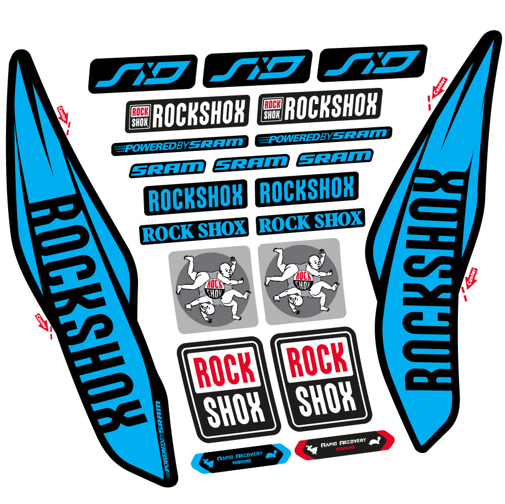 Decal Rock Shox Sid 2017, Fork 29, bike sticker vinyl