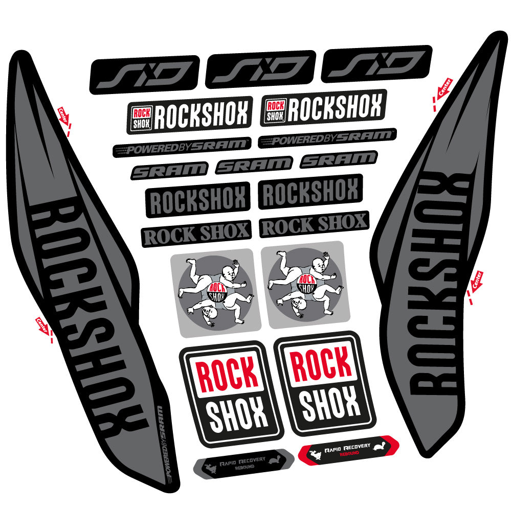 Decal Rock Shox Sid 2017, Fork 29, bike sticker vinyl