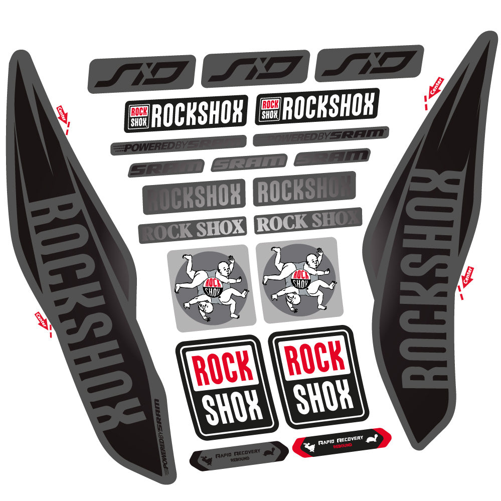 Decal Rock Shox Sid 2017, Fork 29, bike sticker vinyl