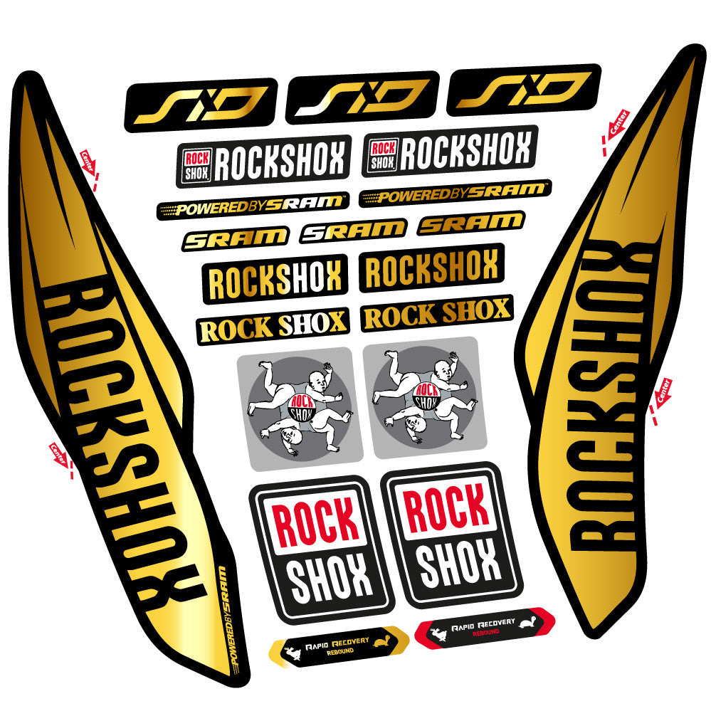 Decal Rock Shox Sid 2017, Fork 29, bike sticker vinyl