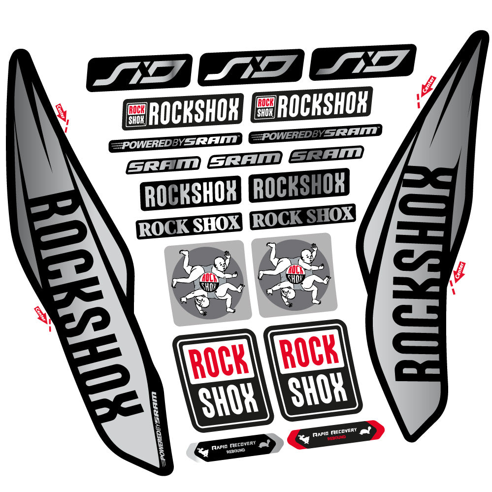 Decal Rock Shox Sid 2017, Fork 29, bike sticker vinyl