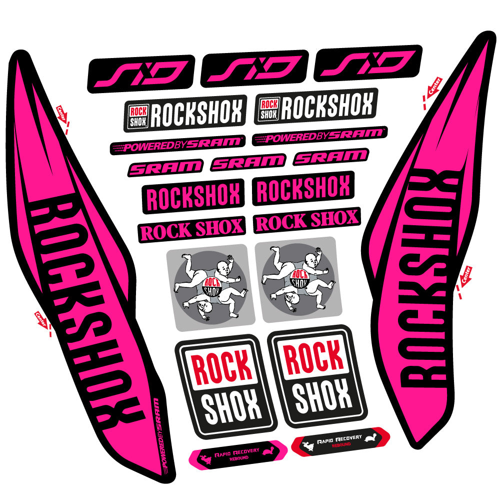 Decal Rock Shox Sid 2017, Fork 29, bike sticker vinyl