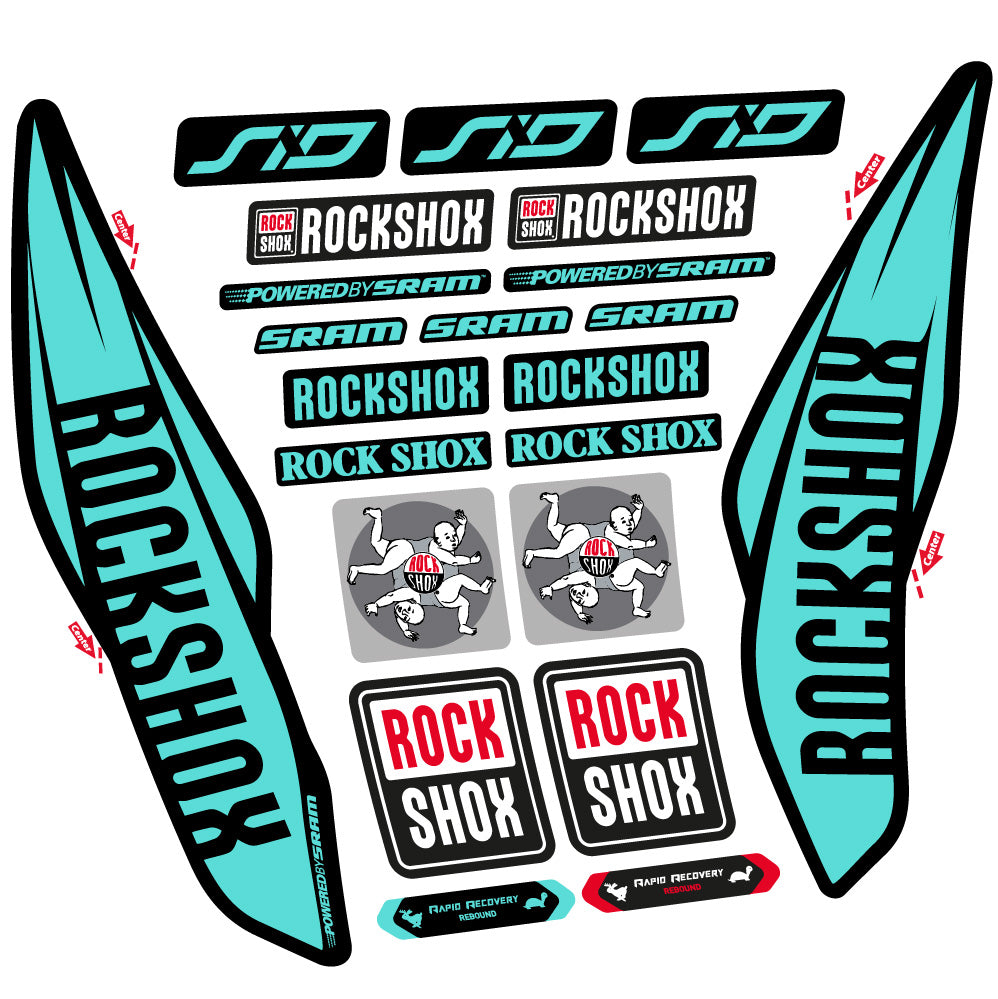 Decal Rock Shox Sid 2017, Fork 29, bike sticker vinyl