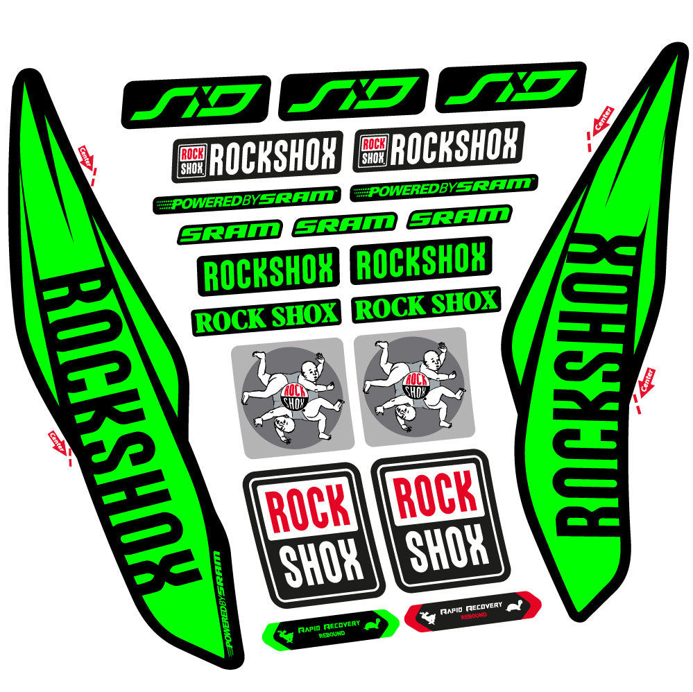 Decal Rock Shox Sid 2017, Fork 29, bike sticker vinyl