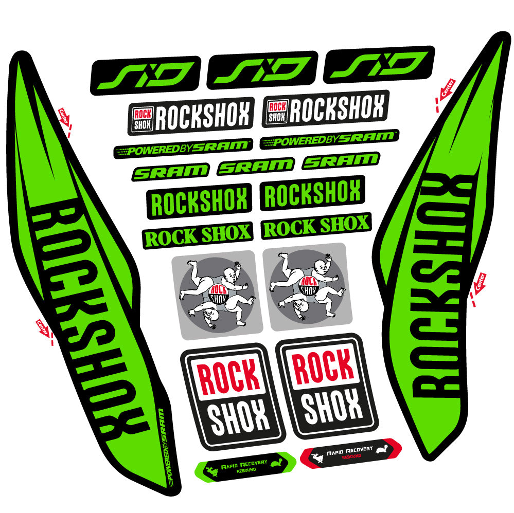Decal Rock Shox Sid 2017, Fork 29, bike sticker vinyl