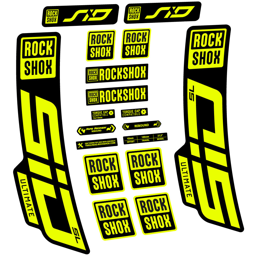 Decal Rock Shox Sid Ultimate SL 2021, Fork 29, bike sticker vinyl