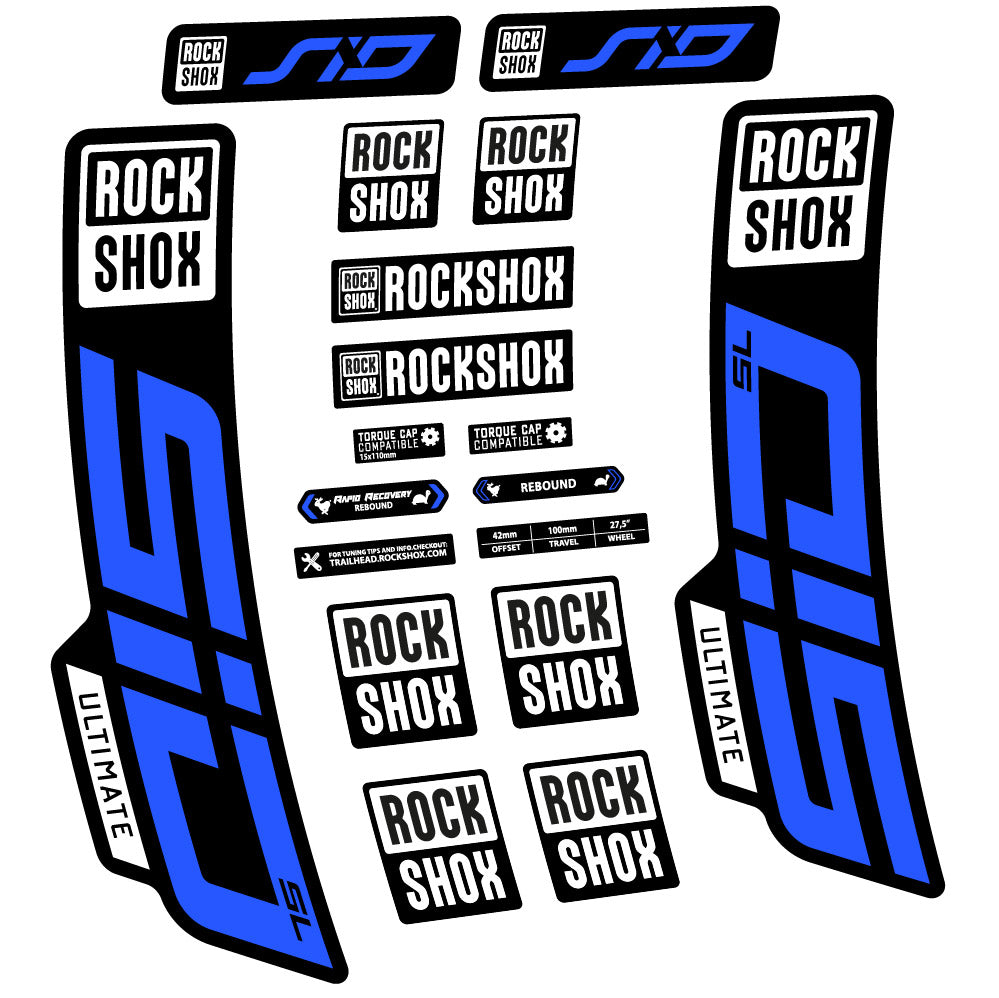 Decal Rock Shox Sid Ultimate SL 2021, Fork 29, bike sticker vinyl