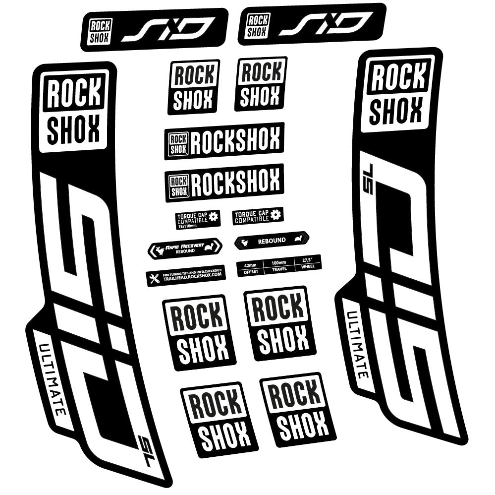 Decal Rock Shox Sid Ultimate SL 2021, Fork 29, bike sticker vinyl