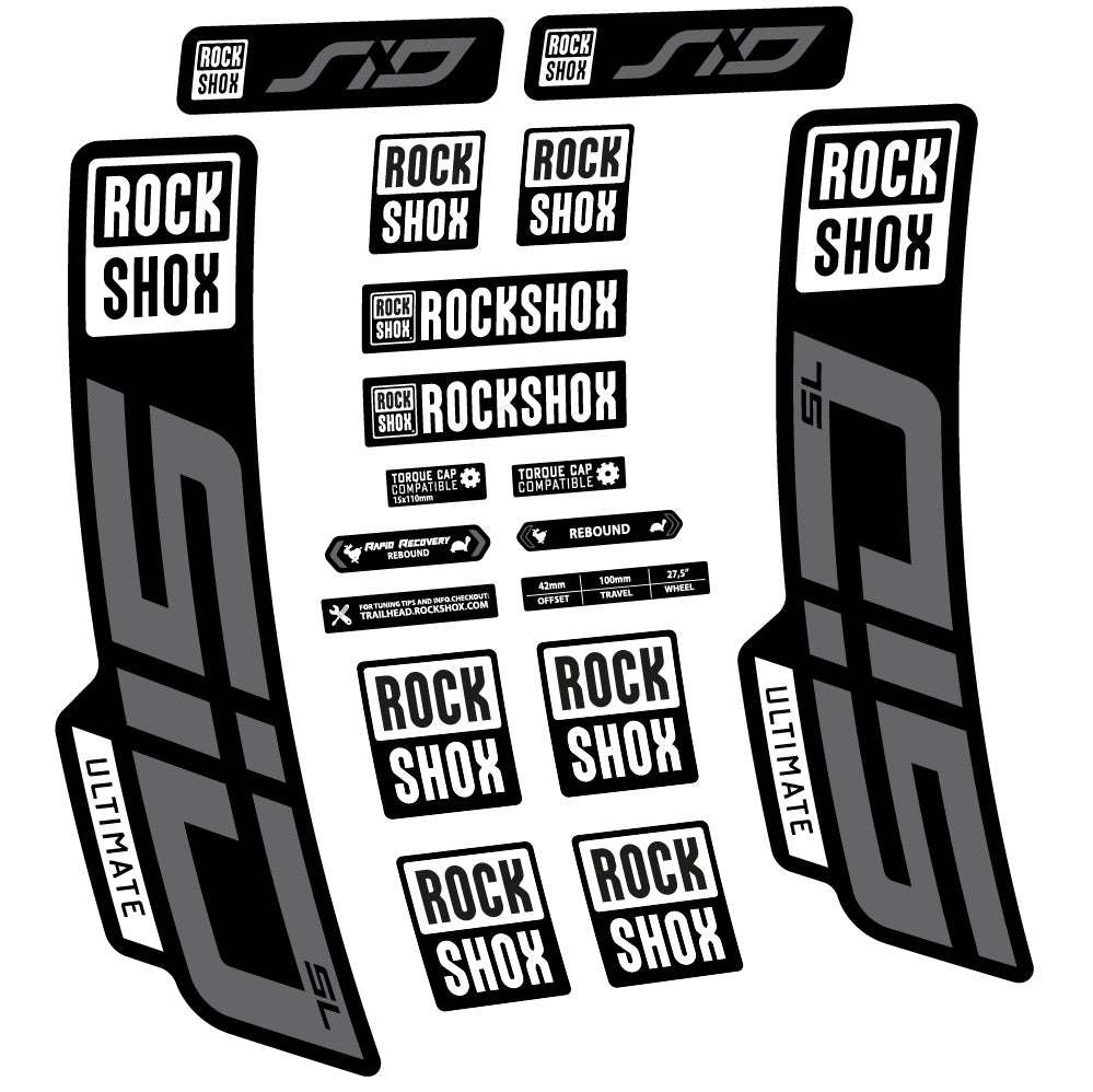 Decal Rock Shox Sid Ultimate SL 2021, Fork 29, bike sticker vinyl