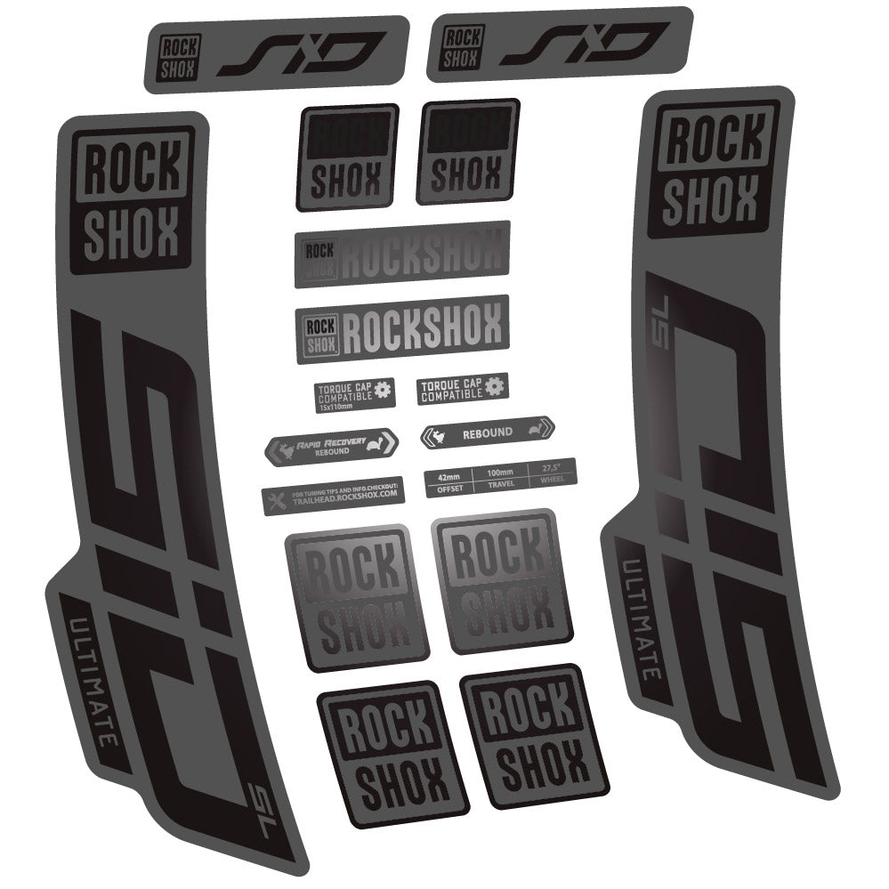 Decal Rock Shox Sid Ultimate SL 2021, Fork 29, bike sticker vinyl