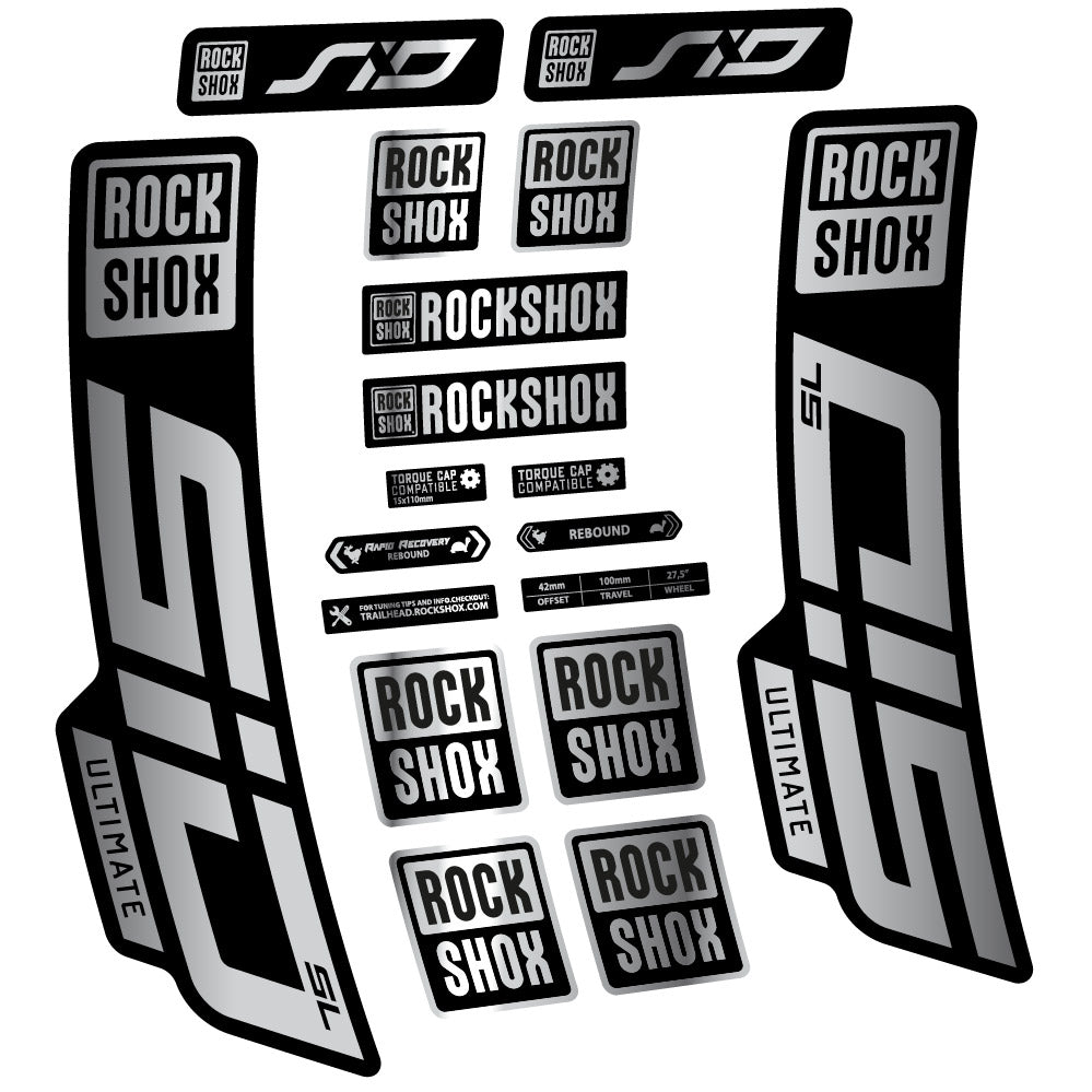 Decal Rock Shox Sid Ultimate SL 2021, Fork 29, bike sticker vinyl