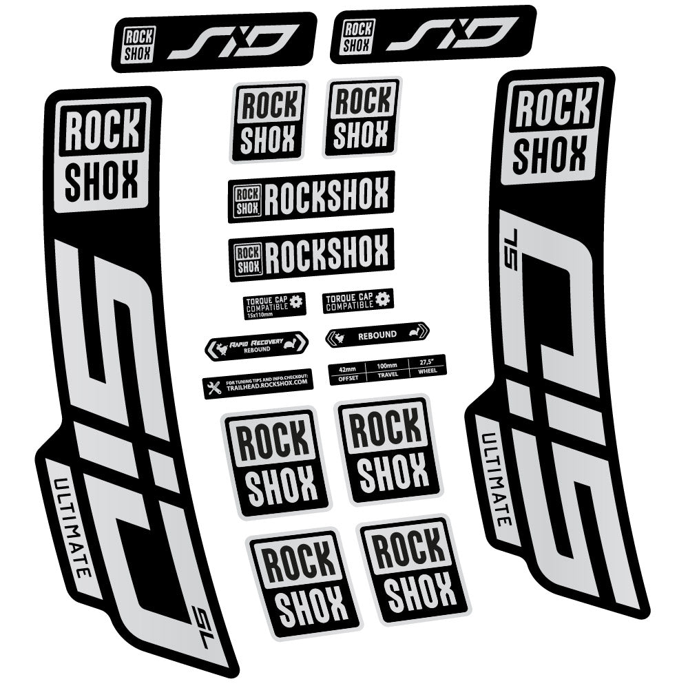 Decal Rock Shox Sid Ultimate SL 2021, Fork 29, bike sticker vinyl