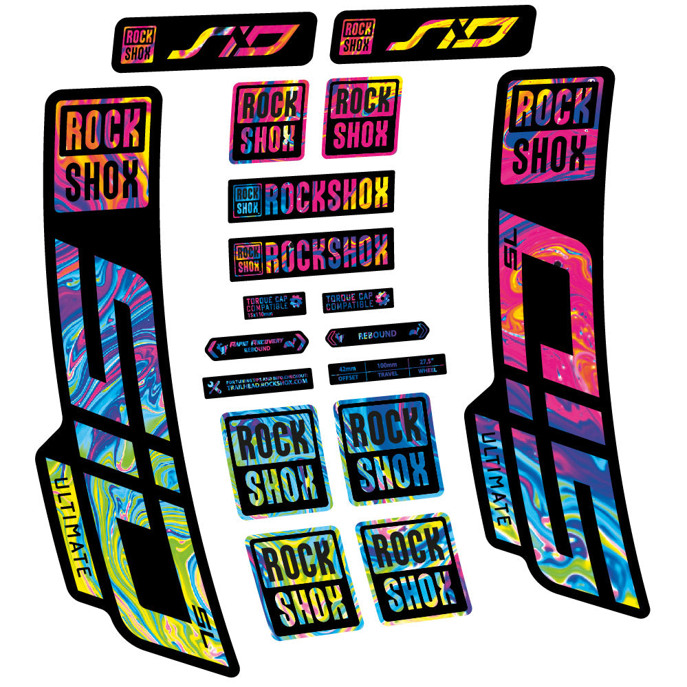 Decal Rock Shox Sid Ultimate SL 2021, Fork 29, bike sticker vinyl