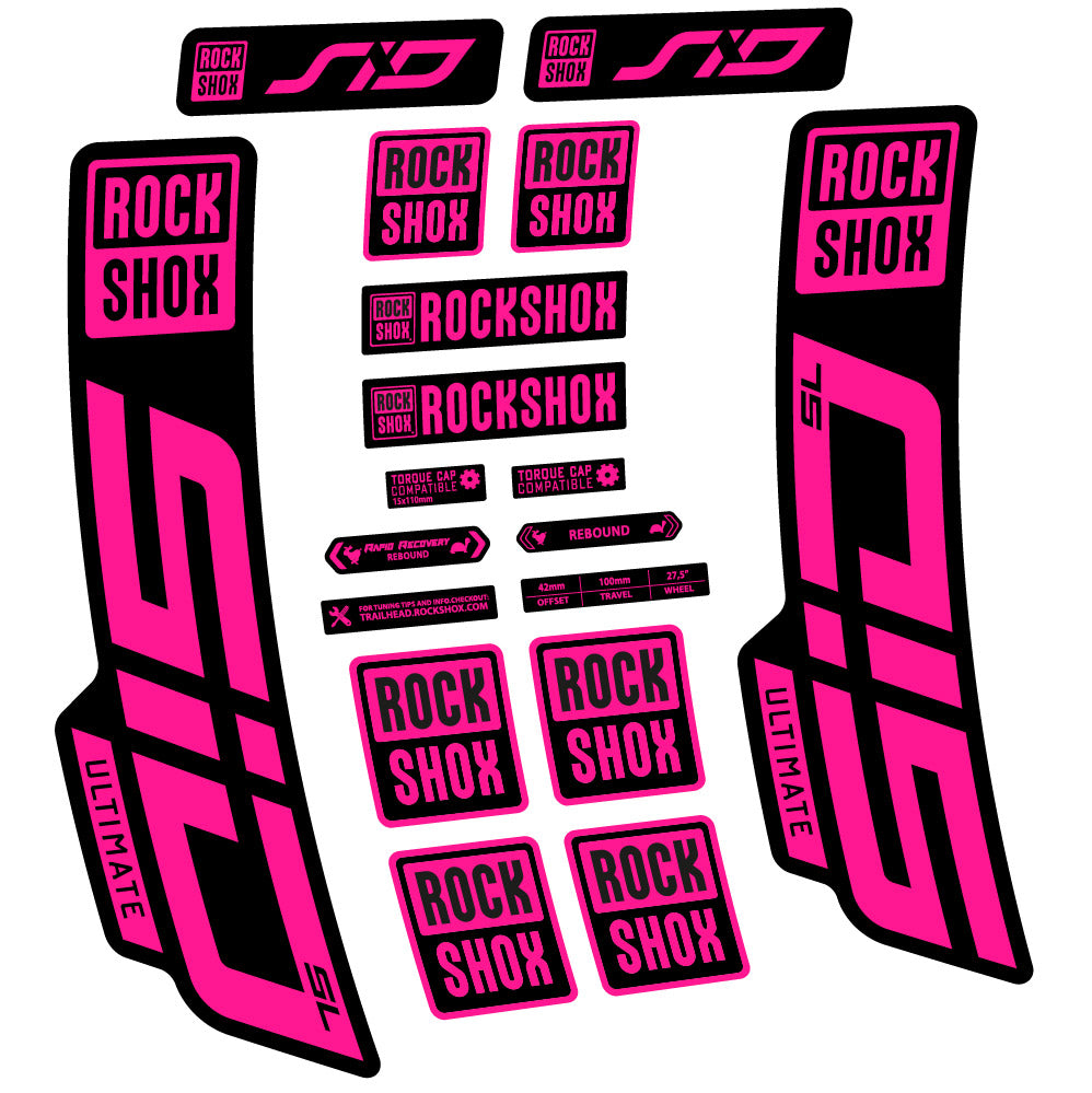Decal Rock Shox Sid Ultimate SL 2021, Fork 29, bike sticker vinyl