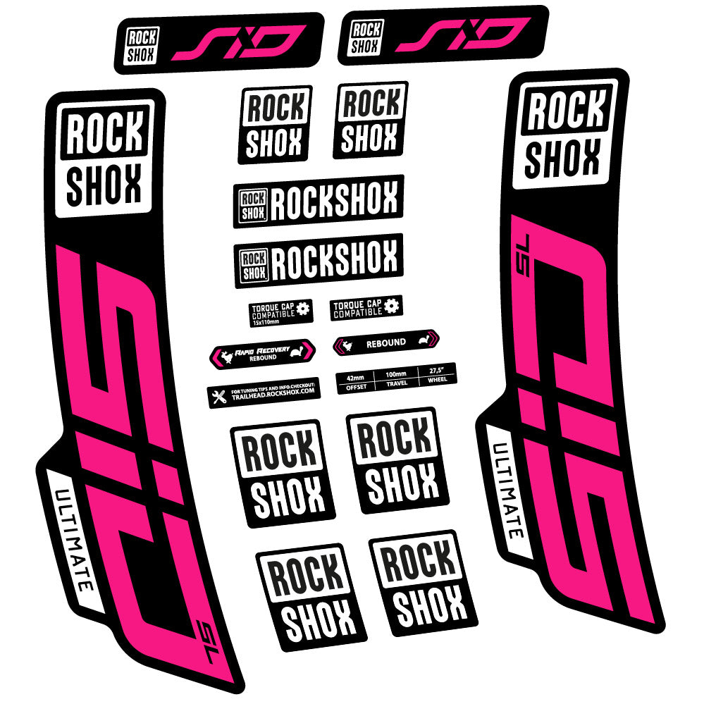 Decal Rock Shox Sid Ultimate SL 2021, Fork 29, bike sticker vinyl